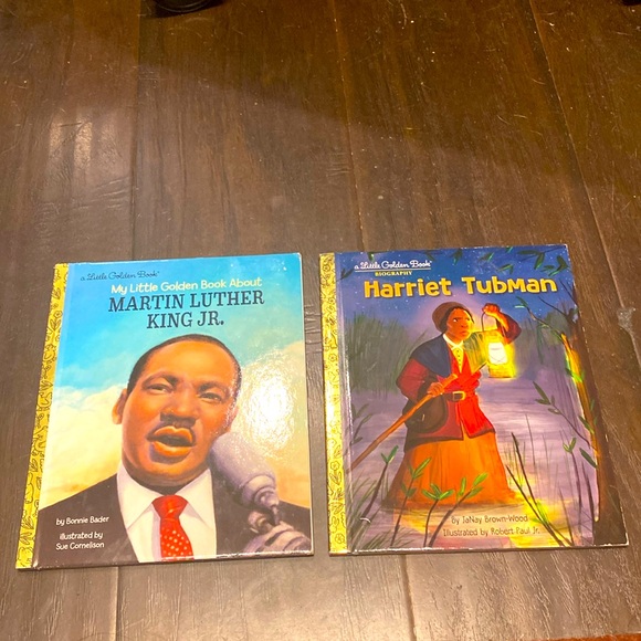 Lot of 2 Little Golden Books Martin Luther King Jr. & Harriet Tubman Civil Right - Picture 1 of 4